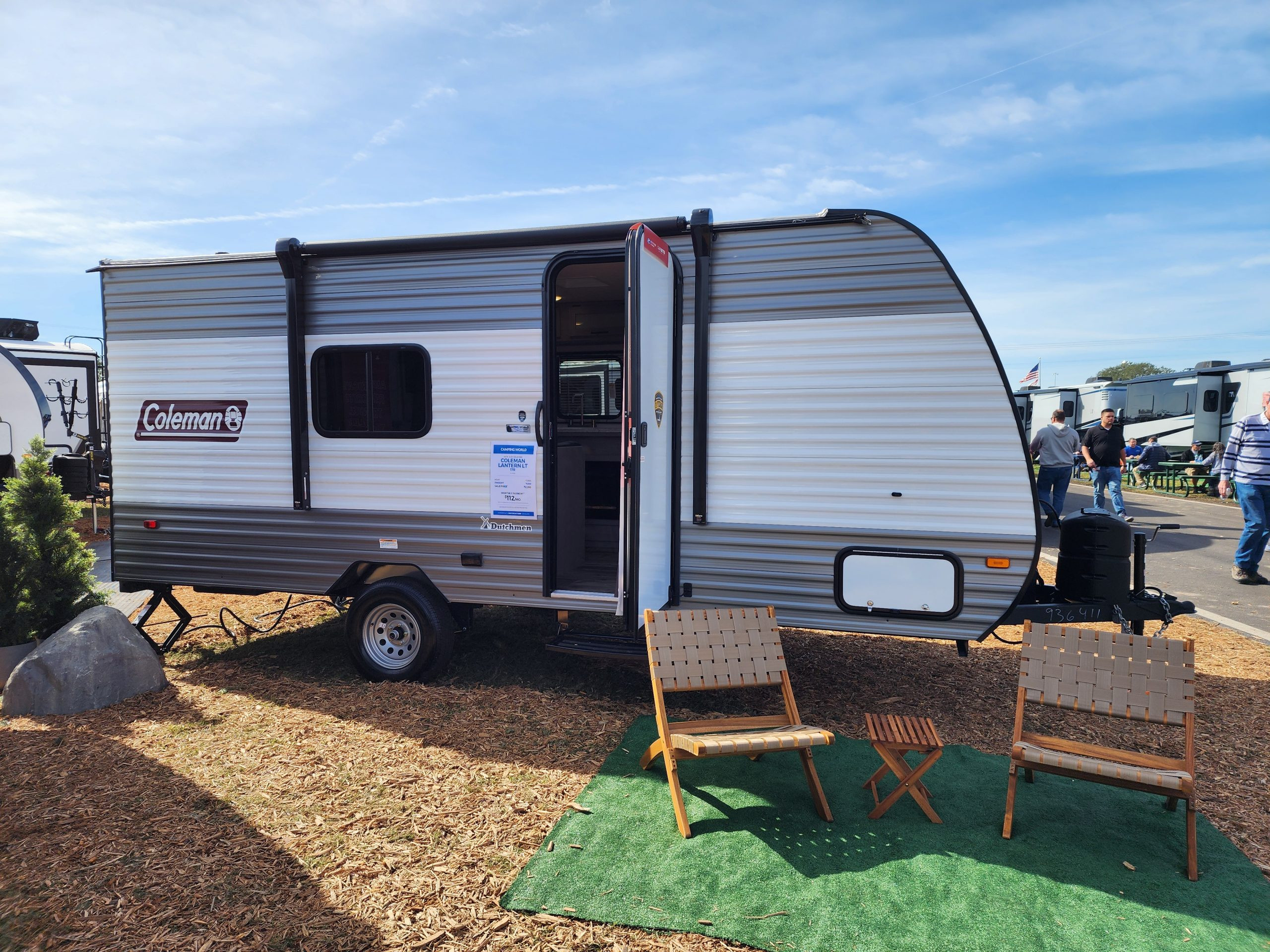Coleman Travel Trailer Camping
