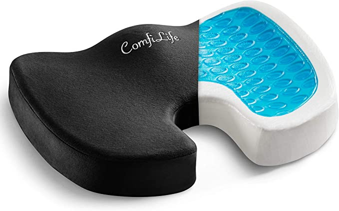 Đệm gel du lịch ComfiLife với thiết kế tay cầm tiện lợi, đáy chống trượt, lý tưởng cho chuyến đi