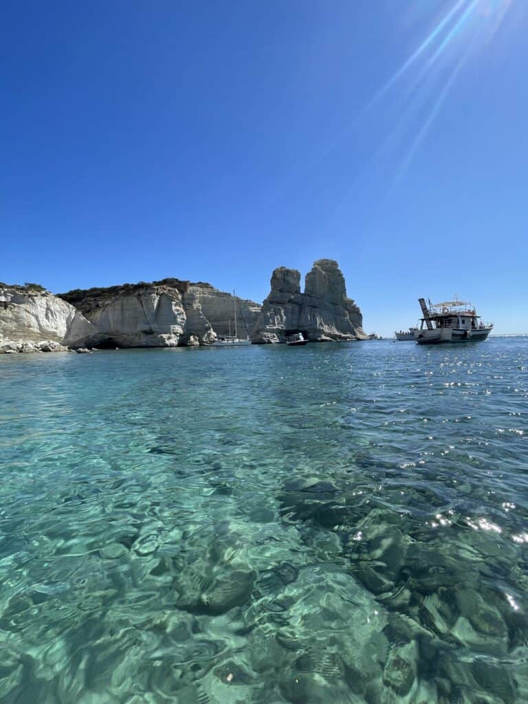 Khung cảnh hoàng hôn trên đảo Santorini, Hy Lạp