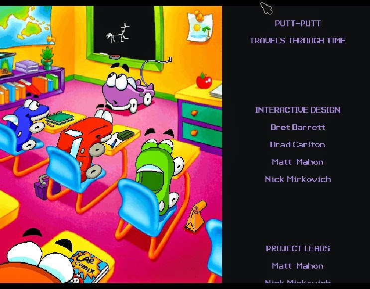 Putt Putt tìm thấy máy tính bị mất ở Hubcap Hill trong game Putt-Putt Travels Through Time