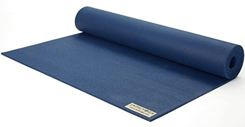 JadeYoga Travel Yoga Mat - Packable, Lightweight, & Portable Yoga Mat - Non-Slip Natural Rubber Mat for Women & Men -Great for Yoga, Home, Gym, Pilates, Fitness & Stretching (Midnight Blue, 74