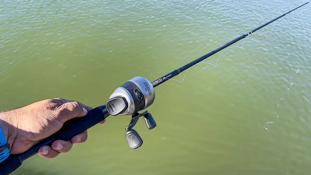 Combo Zebco 33 Spincast Telescopic