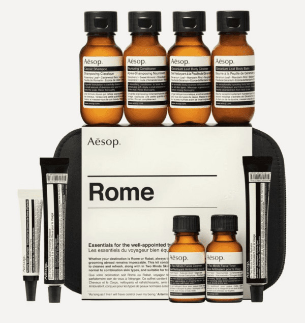 aesop rome city kit toiletry set