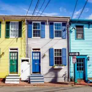 Những ngôi nhà đầy màu sắc ở Annapolis