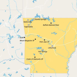 Bản đồ Các Địa Điểm Du Lịch Ở Arkansas