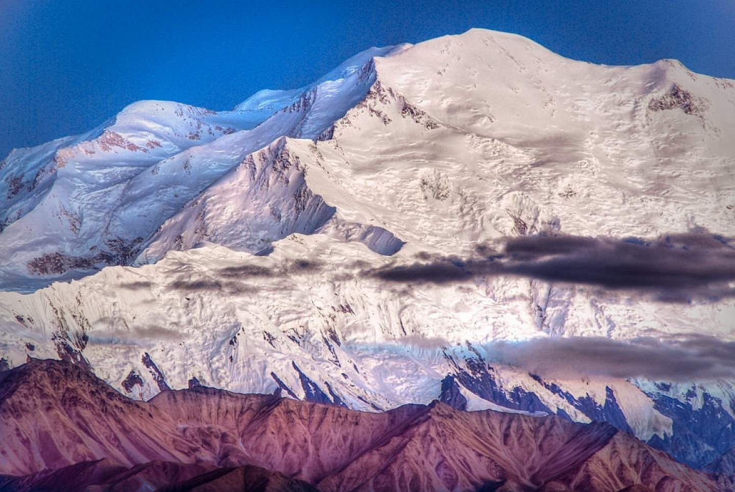 Du khách đi bộ đường dài ngắm núi Denali hùng vĩ