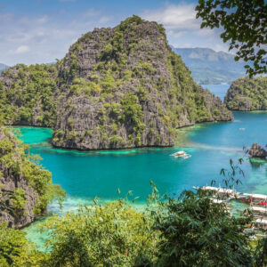 The Blue Lagoon in Coron, Palawan, Philippines
