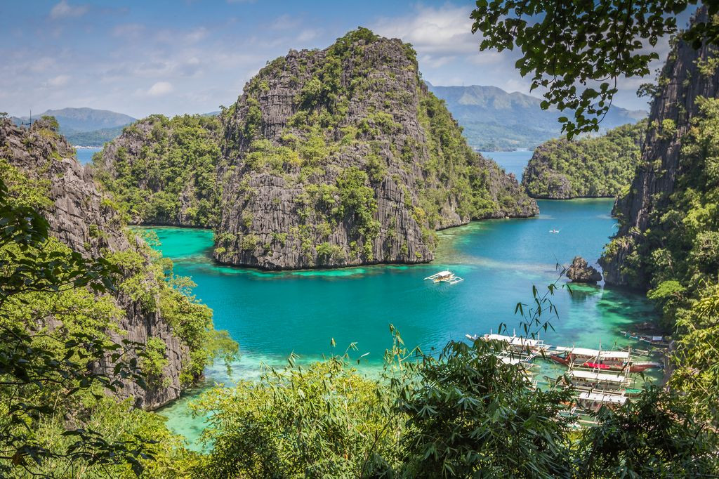 The Blue Lagoon in Coron, Palawan, Philippines