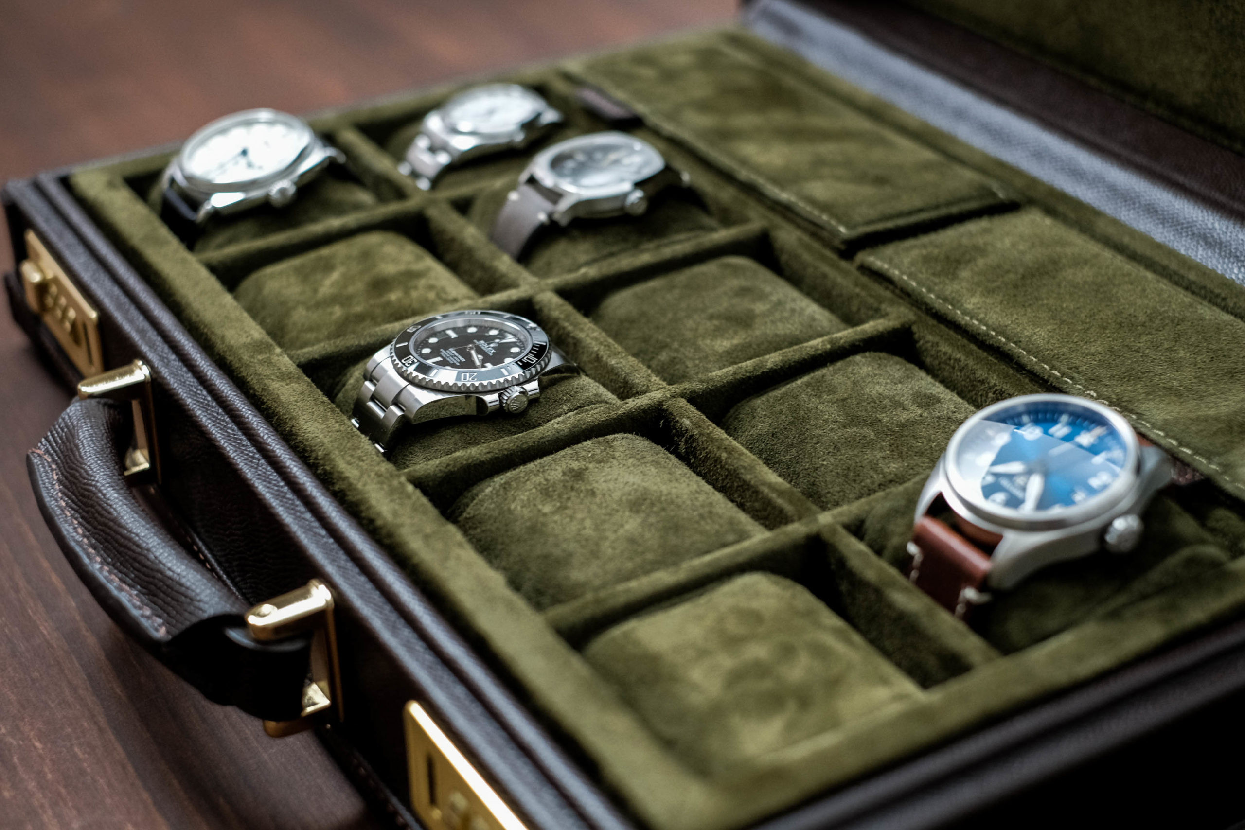 Hộp Đựng Đồng Hồ Bằng Da Bosphorus Cho Rolex và Đồng Hồ Sang Trọng