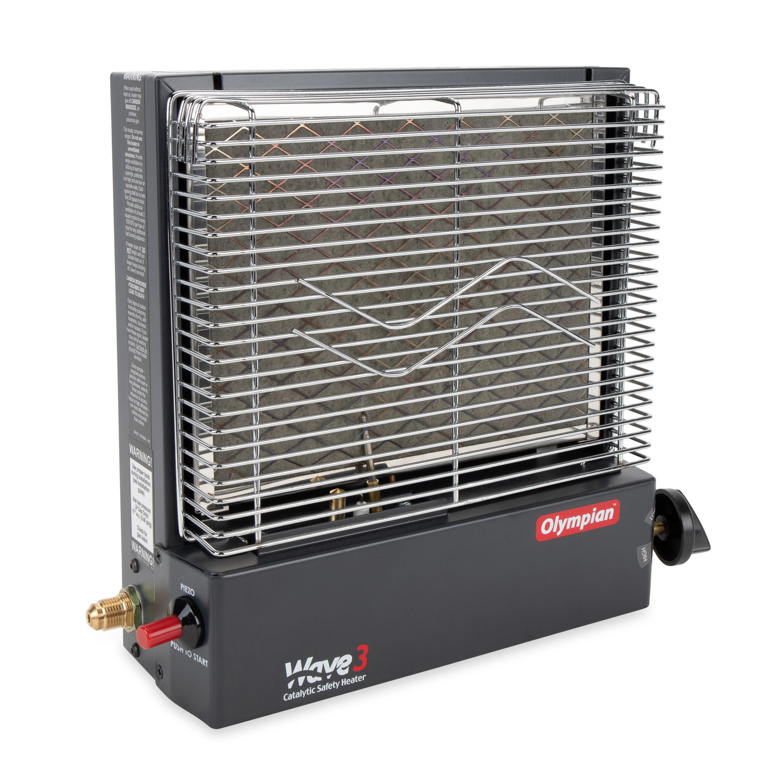 Máy sưởi propane CAMCO Olympian Wave-3 Catalytic Safety Heater cho travel trailer