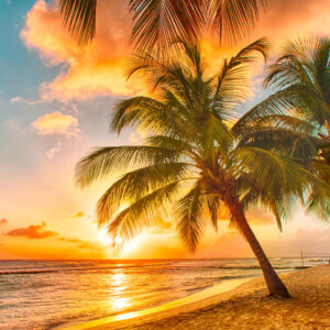 Hoàng hôn trên Barbados với những gam màu rực rỡ