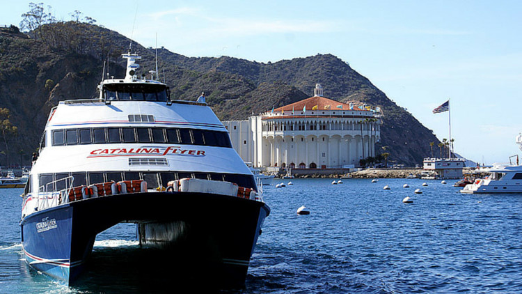 Phà Catalina Express di chuyển trên biển