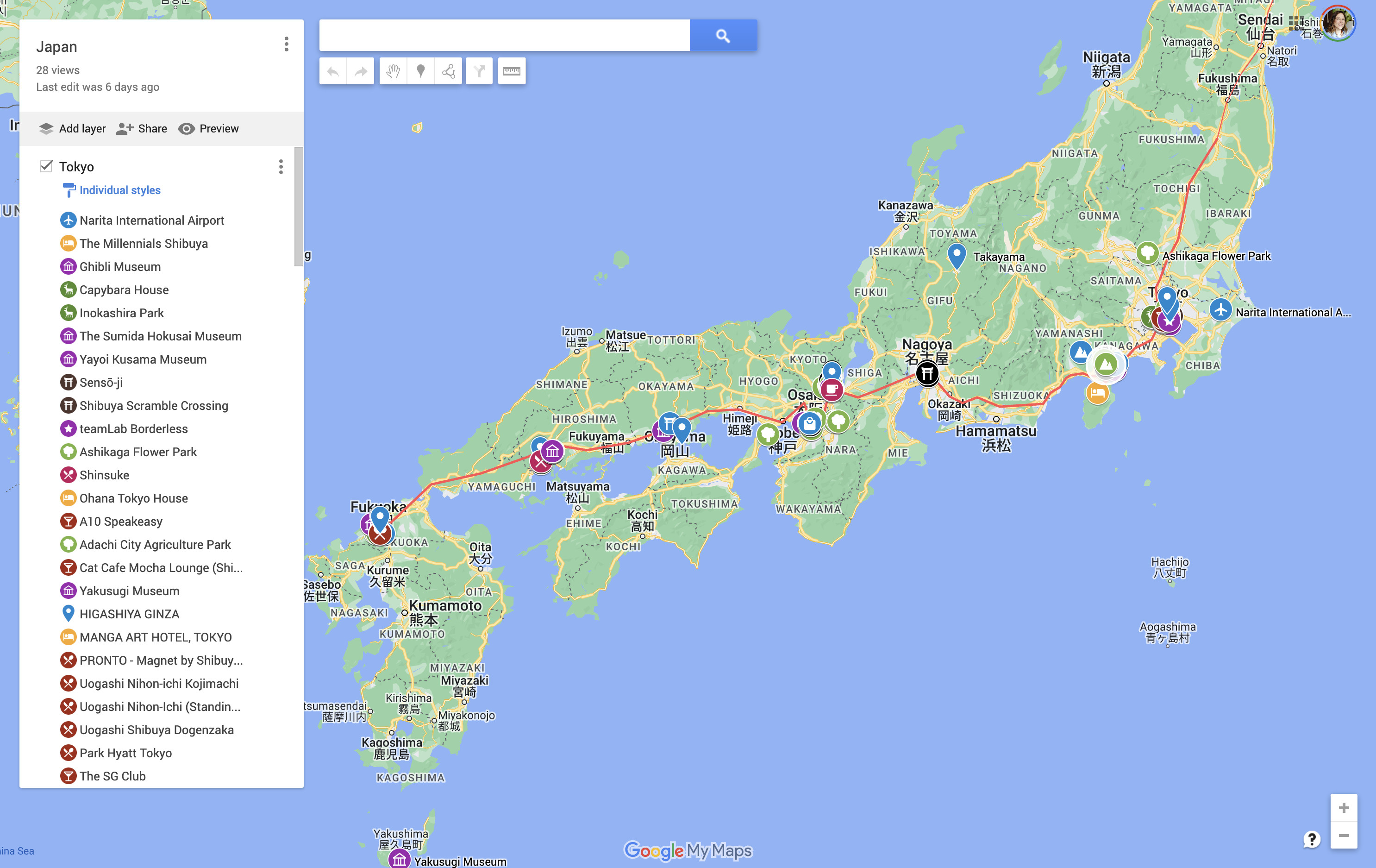 Google My Maps Integration