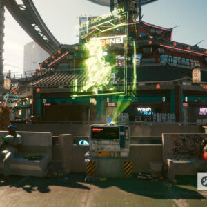 Bản đồ Cyberpunk 2077 hiển thị vị trí trạm fast travel