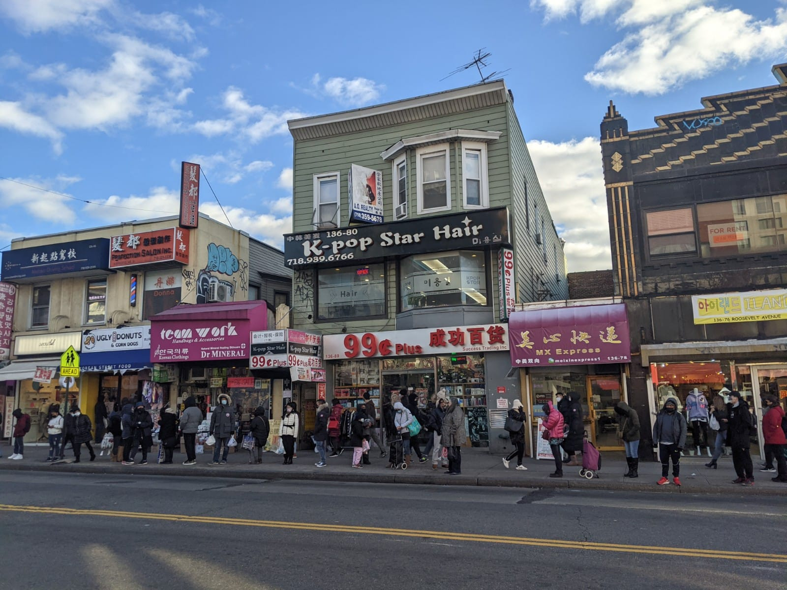 Bến xe buýt ở Flushing