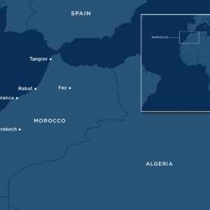 Bản đồ Morocco ở Châu Phi