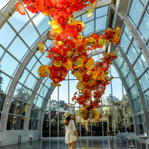 Những tác phẩm thủy tinh nghệ thuật rực rỡ tại Vườn Chihuly