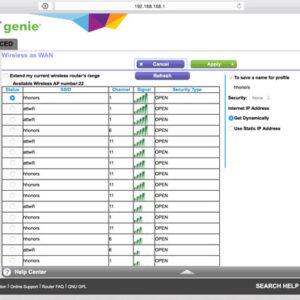Netgear Wifi Page