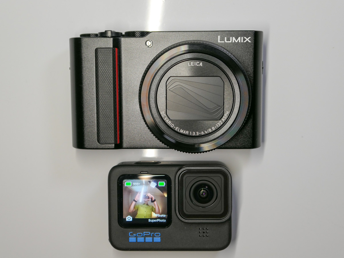 panasonic lumix zs200d with gopro hero11 black