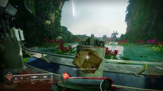 Destiny 2 Visions of the Traveler collectible podium in tower