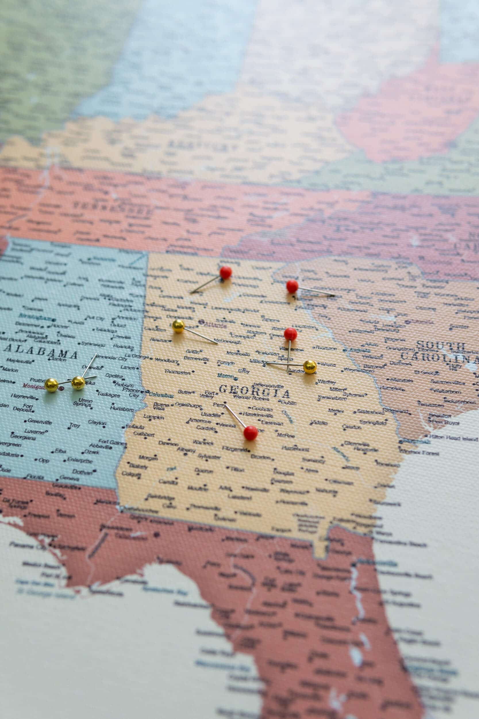 push pin usa map detailed tripmapworld