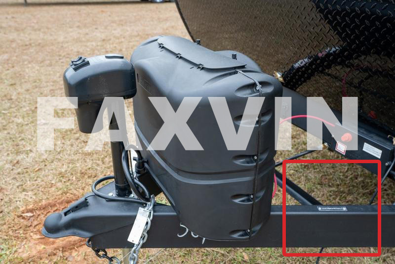 Vị trí VIN trên Travel Trailer