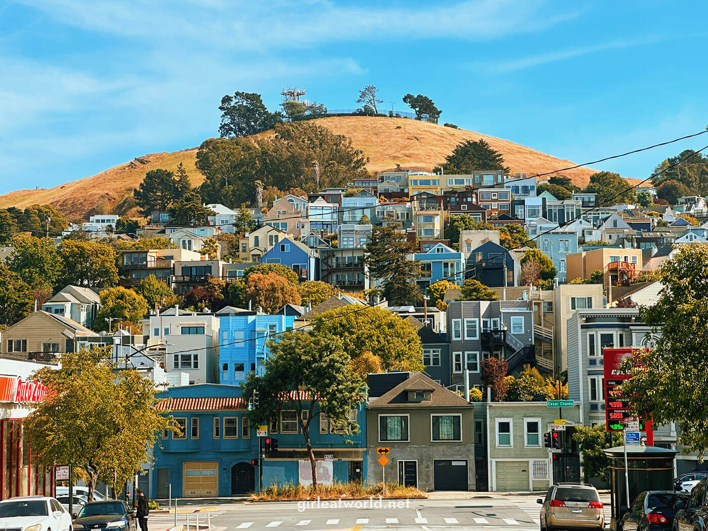 Bản đồ San Francisco với các khu vực được đánh dấu
