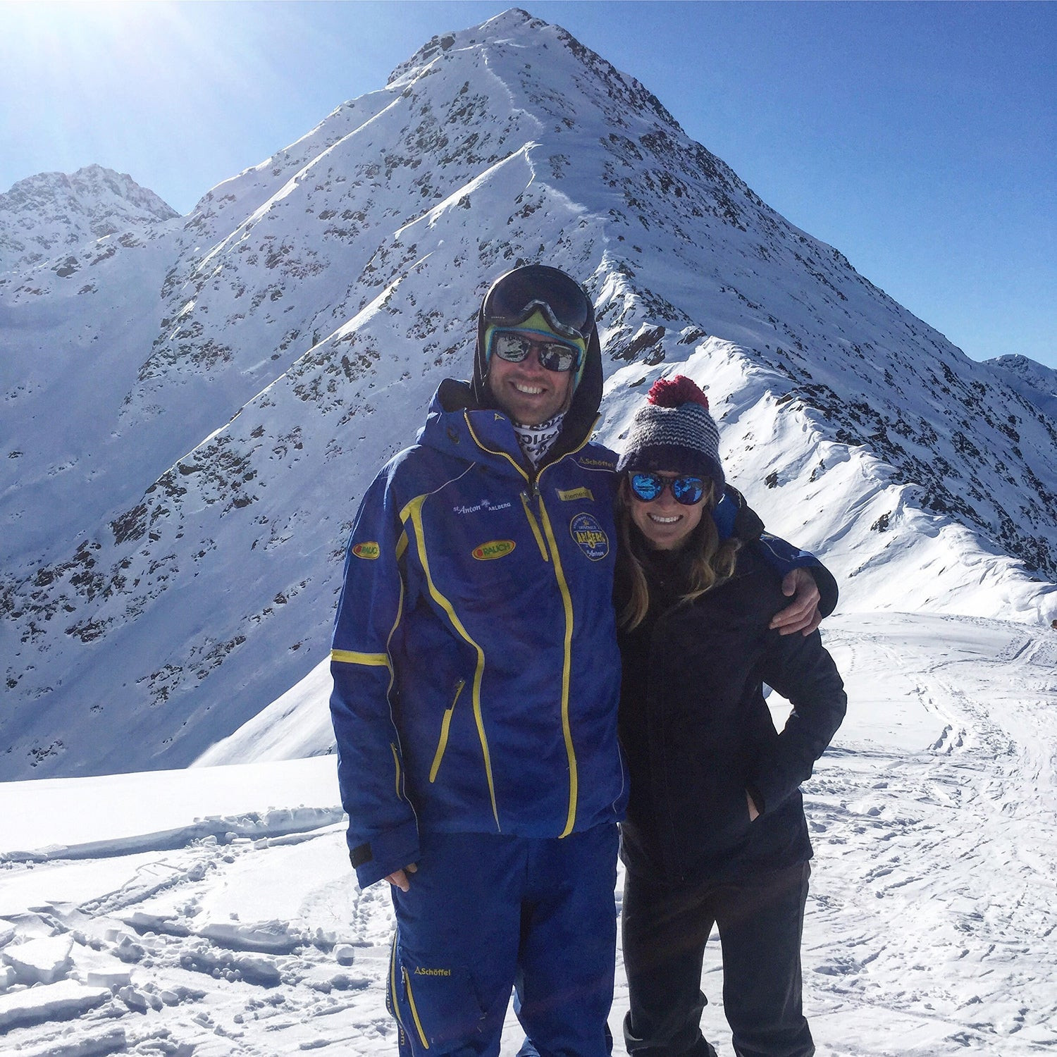 Jen Murphy trượt tuyết ở St. Anton, Áo