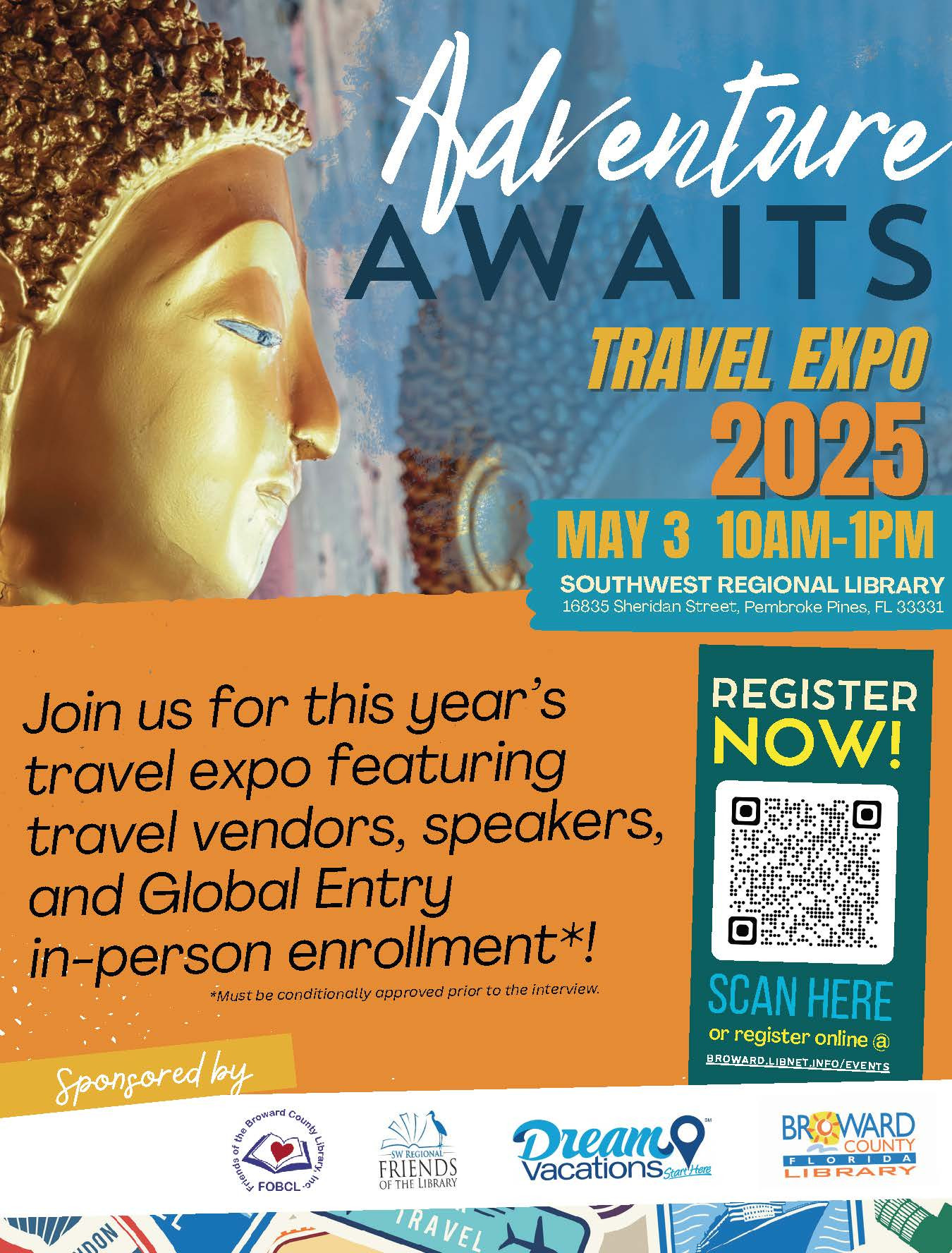 Khu vực triển lãm Travel Expo 2025 với nhiều gian hàng du lịch