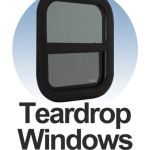Cửa sổ Teardrop trên Travel Trailer