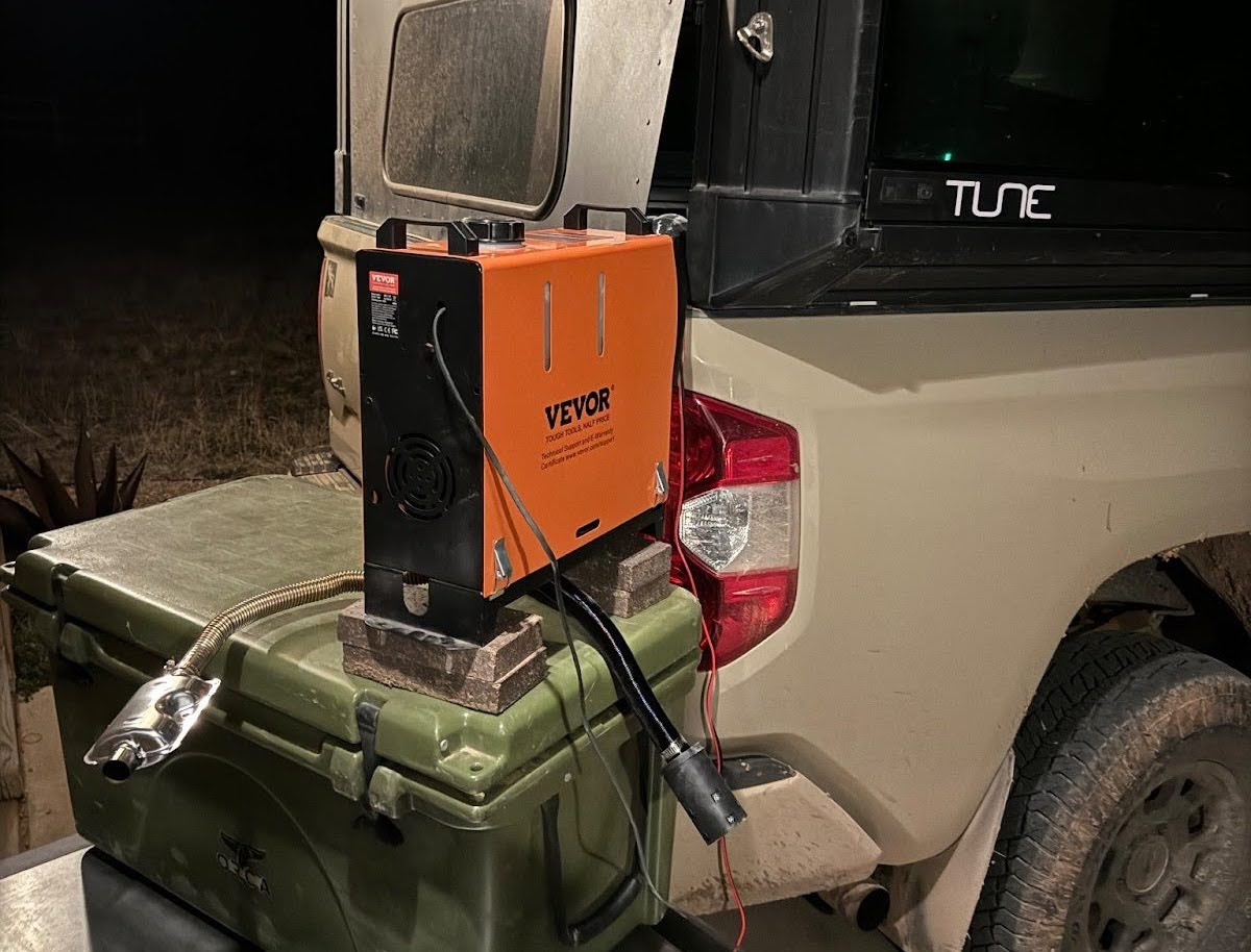 Máy sưởi dầu diesel Vevor 12V 5KW cho travel trailer