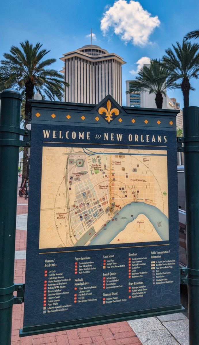 Bản đồ đến New Orleans